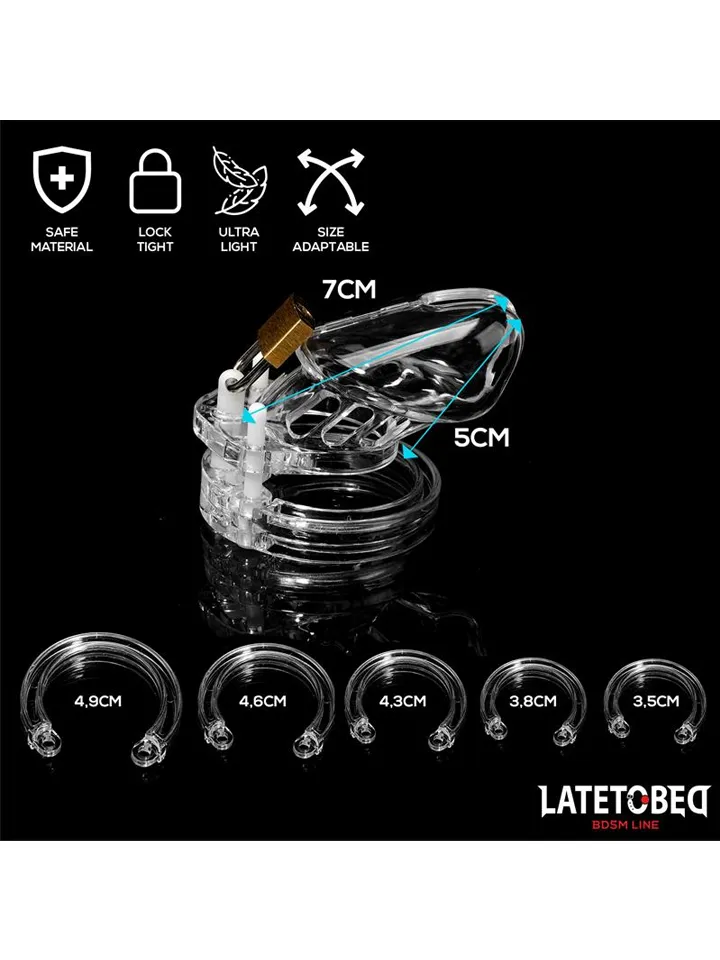 Chastity Cage Short Clear - Chastity cage 4 [full]
