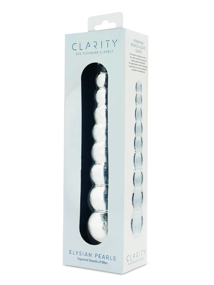 Clarity Elysian Pearls Glass Dildo - Glass dildo 3 [full]