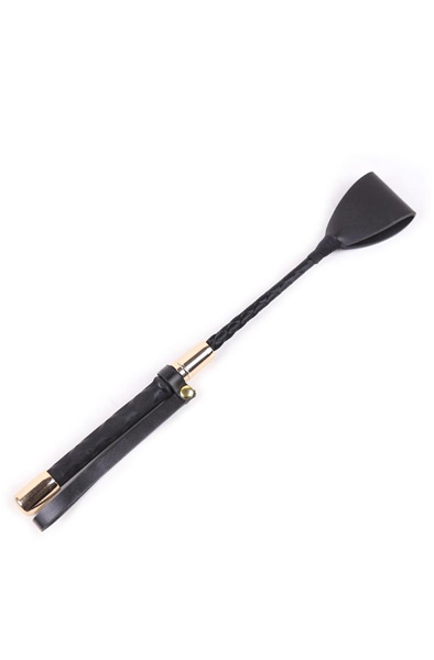 Classic Crop Black/Gold 30 cm - Reitgerte 2
