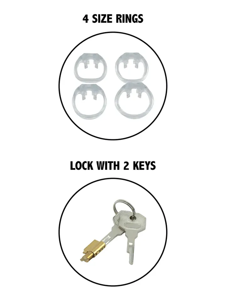 Clear Control Cock Cage Short - Chastity cage 4 [full]