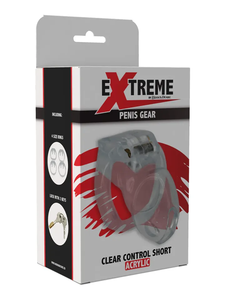 Clear Control Cock Cage Short - Chastity cage 5 [full]