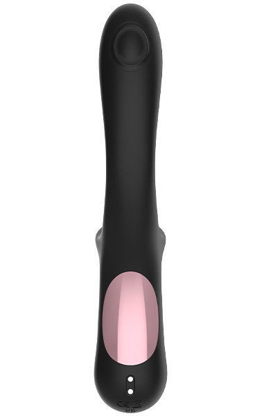 Clitoral Licking G-Spot Tapping Vibrator Black - G-Punkt-Vibrator 3