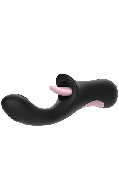 Clitoral Licking G-Spot Tapping Vibrator Black - G-Punkt-Vibrator 4