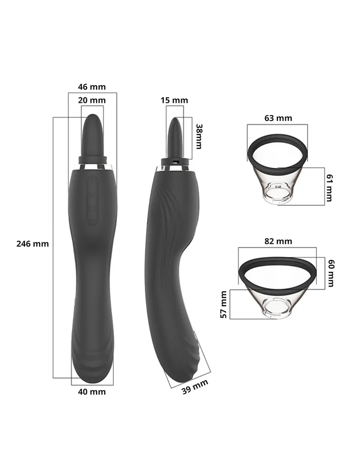 Clitoral Licking Pump With G-Spot Vibrator - Vibrator 4 [full]