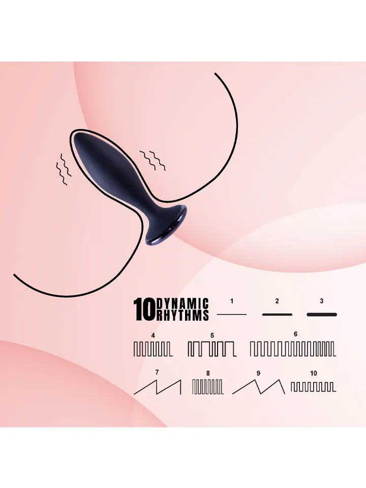 Clogge Vibrating Silicone Butt Plug - Vibrating anal plug 2 [full]