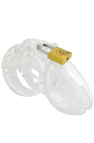 Cocklock CB 6000S Chastity Device Clear - Chastity cage 4