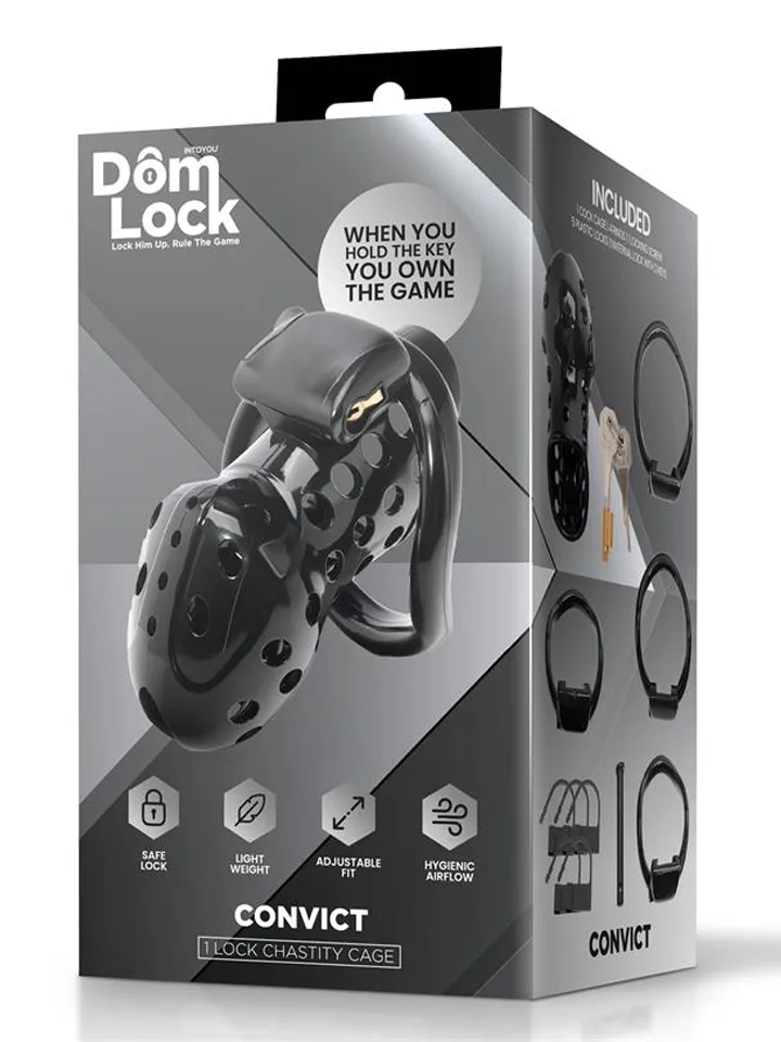 Convict Chastity Cage With Internal Lock - Penis cage 4 [full]