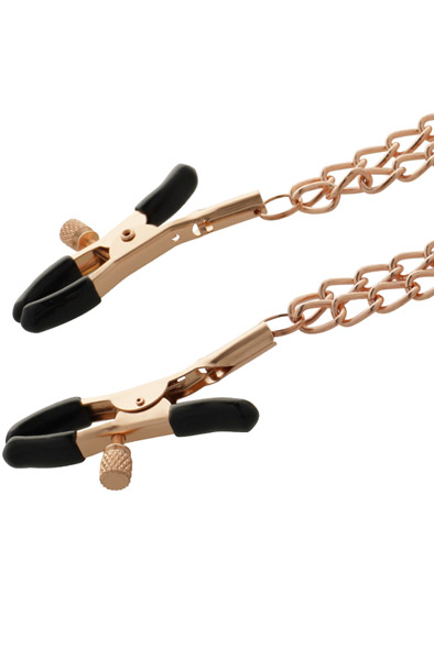 Coquette Fantasy Nipple Clamps - Chest clamps with chain 2