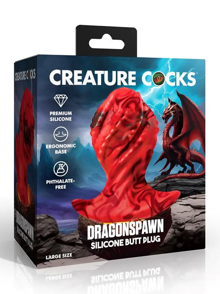 Creature Cocks Dragonspawn Silicone Butt Plug - Extra girthy anal plug 4 [full]