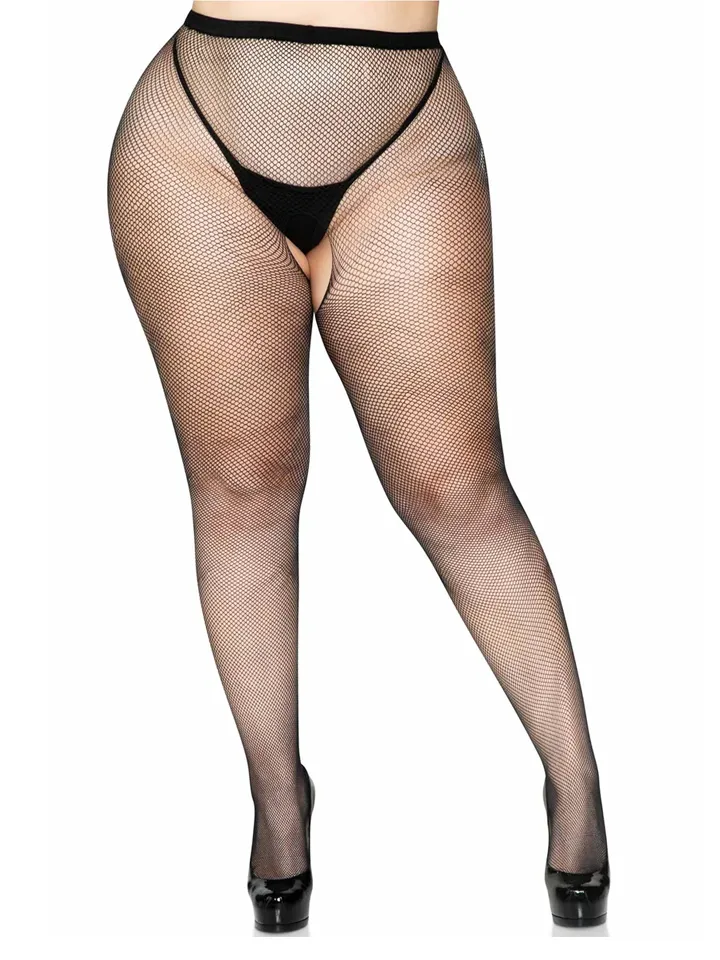 Crotchless Pantyhose Black Queen - Stockings 1 [full]