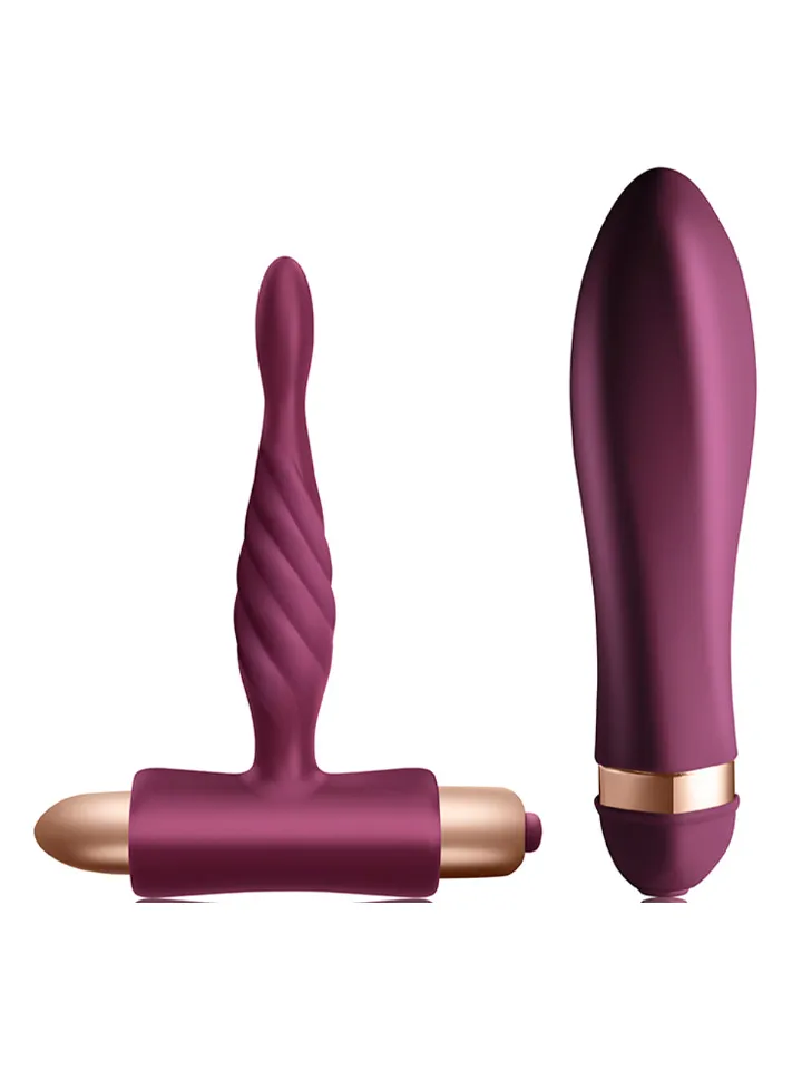 Dare Kit Twisted Vibrator + Anal Plug Beginner - The vibrator set 1 [full]