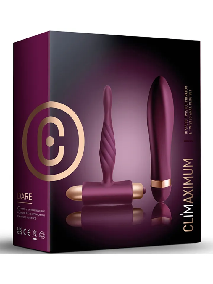 Dare Kit Twisted Vibrator + Anal Plug Beginner - The vibrator set 4 [full]