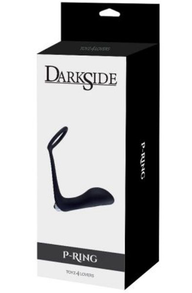 Dark Side Plug P-ring With Bullet - Prostate vibrator with penis ring 3