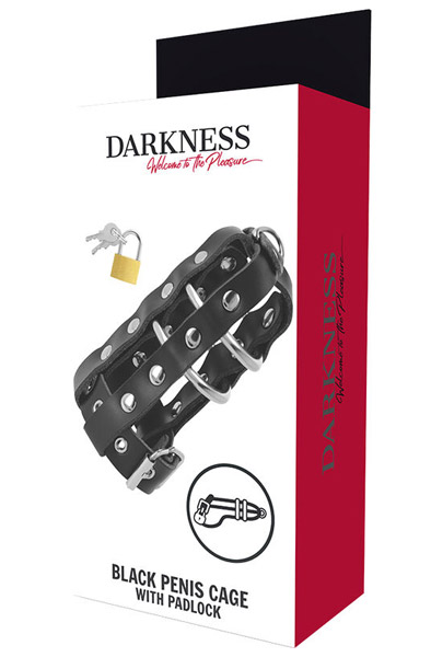 Darkness Leather Chastity Cage - Keuschheitskäfig 2