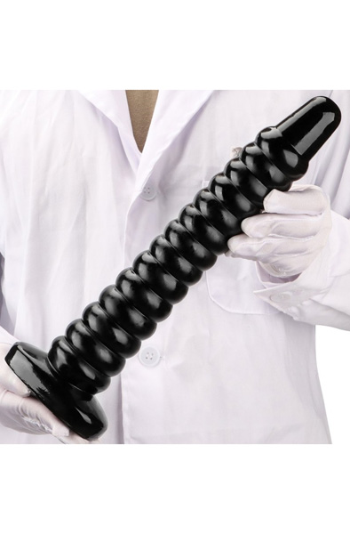 Darksil Worep Dildo Black 35 cm - Extra dicker Anal-Dildo 2