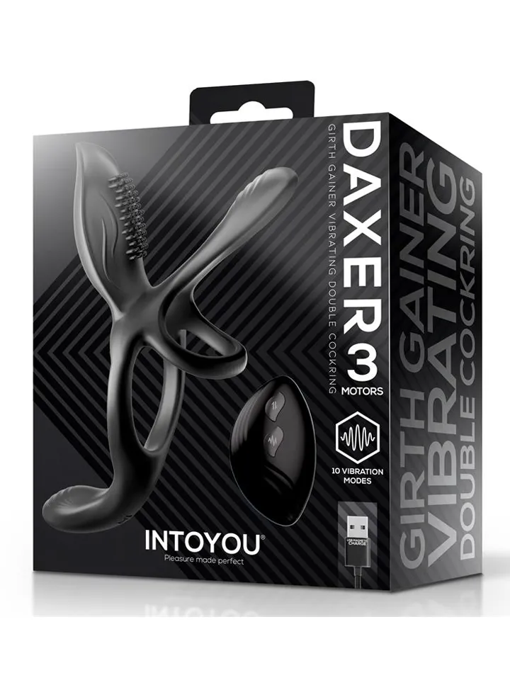 Daxer Girth Gainer Vibrating Double Cockring - Vibrating cock ring 5 [full]