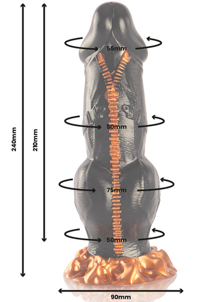 Deimos Dildo Power Of Ecstasy 24 cm - Dragon dildo 2