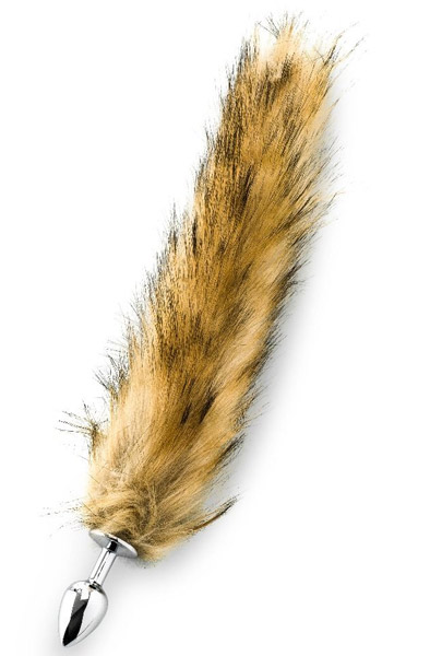Deluxe Fluffy Fox Plug Brown 45cm - Analplug in Tierform 1