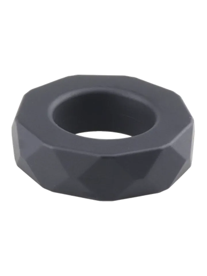 Deluxe Silicone Cock Ring Black - Cock ring 3 [full]