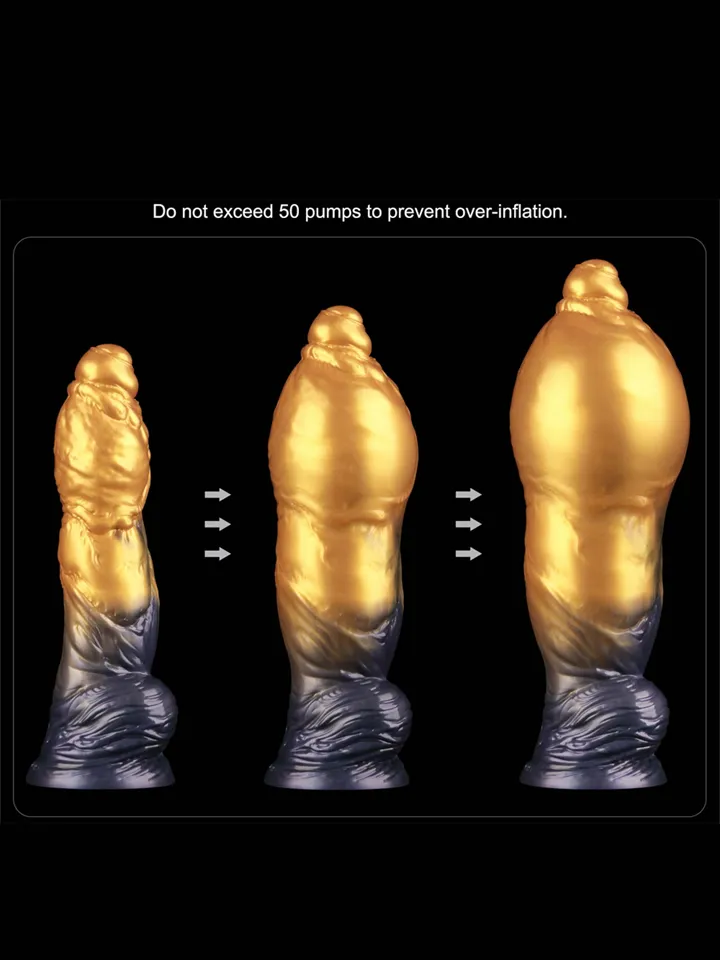 Density Inflatable Dildo Yellow/Blue 25 cm - Inflatable dildo 2 [full]