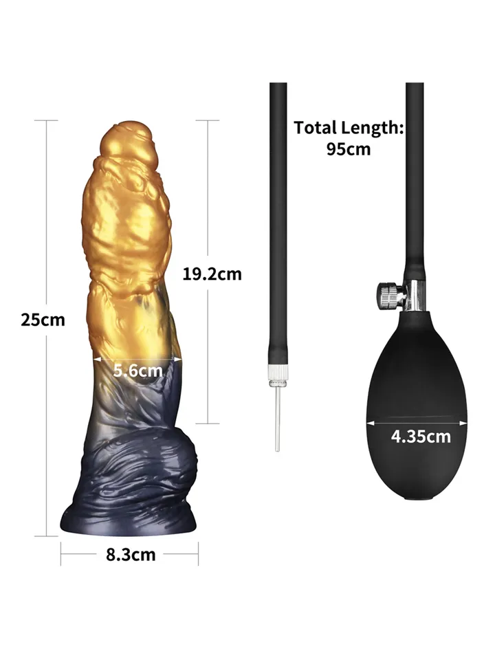 Density Inflatable Dildo Yellow/Blue 25 cm - Inflatable dildo 4 [full]