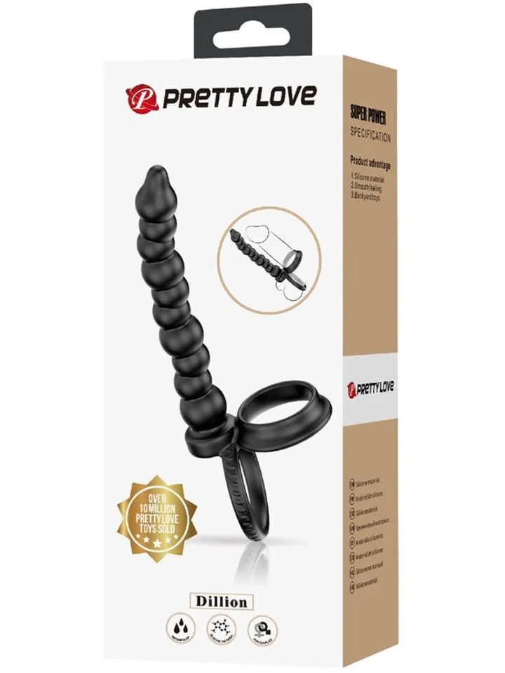 Dillion Double Penetration Cock Ring - Double penetrating cockring 4