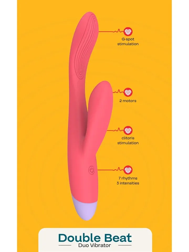 Double Beat Duo Vibrator - Rabbit vibrator 2 [full]