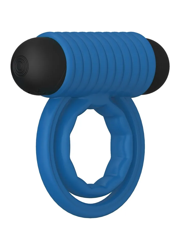 Double Rings Rock Hard Rechargeable Cock Ring - Vibrating cock ring 1 [full]