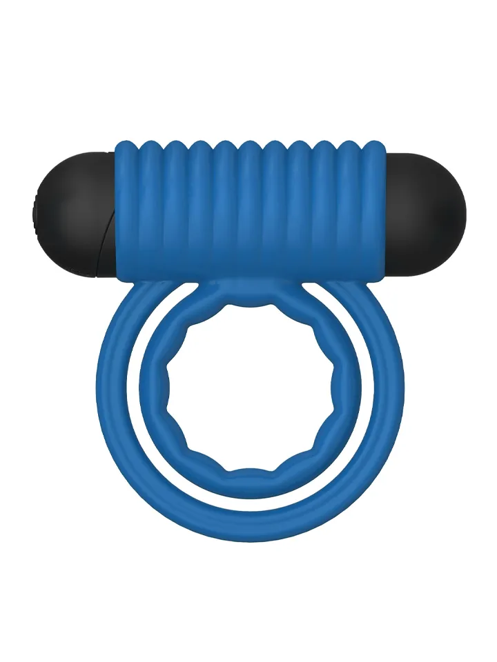 Double Rings Rock Hard Rechargeable Cock Ring - Vibrating cock ring 2 [full]