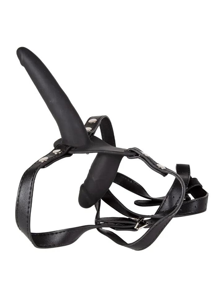 Double Silicone Dildos Strap-On Black - Dual dildo strap-on 2 [full]