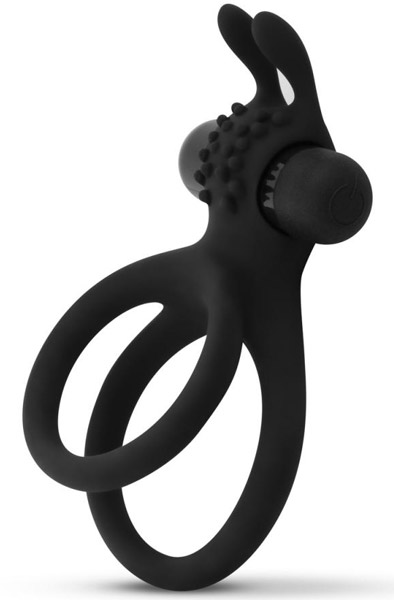 Double Vibrating Cock Ring With Rabbit Ears - Vibrierender Penisring 1
