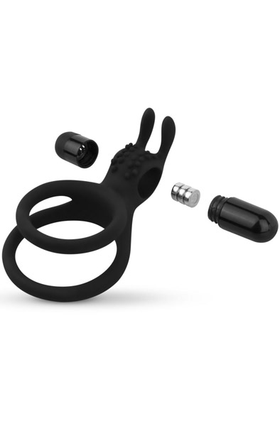 Double Vibrating Cock Ring With Rabbit Ears - Vibrierender Penisring 2