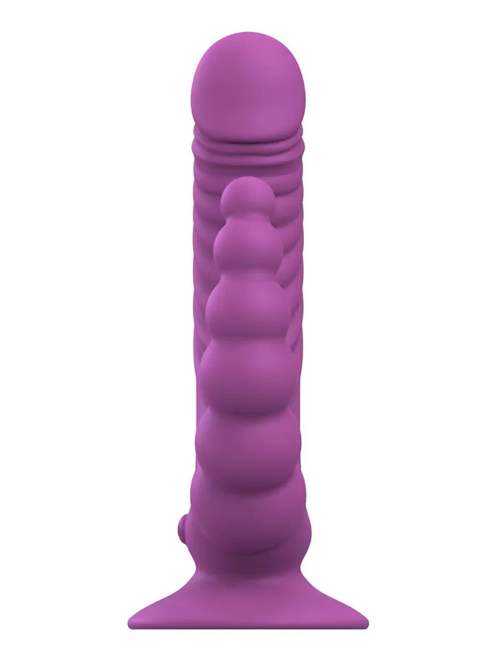 Double Vibrator With Suction Cup & Remote - Vibrating dualdildo 3 [full]