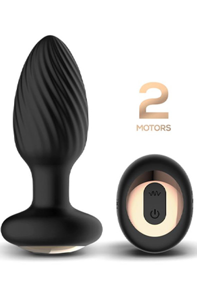 Drago Vibration Butt Plug, 360º Twister & Remote Control - Vibrierender Analplug 3