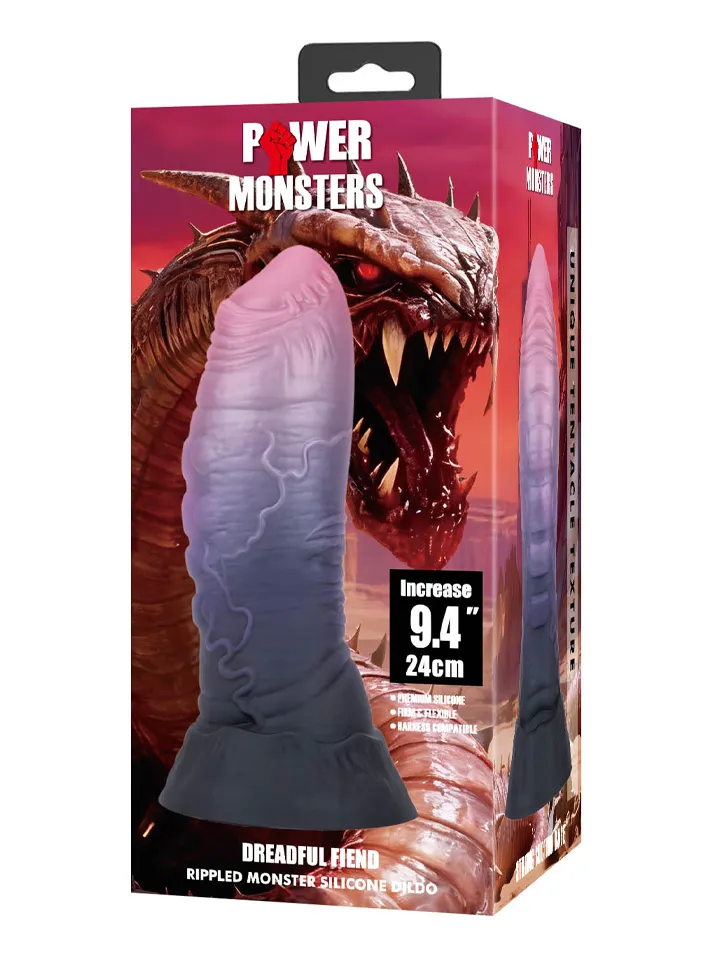 Dreadful Fiend Rippled Monster Silicone Dildo 24 cm - Dragon dildo 4 [full]
