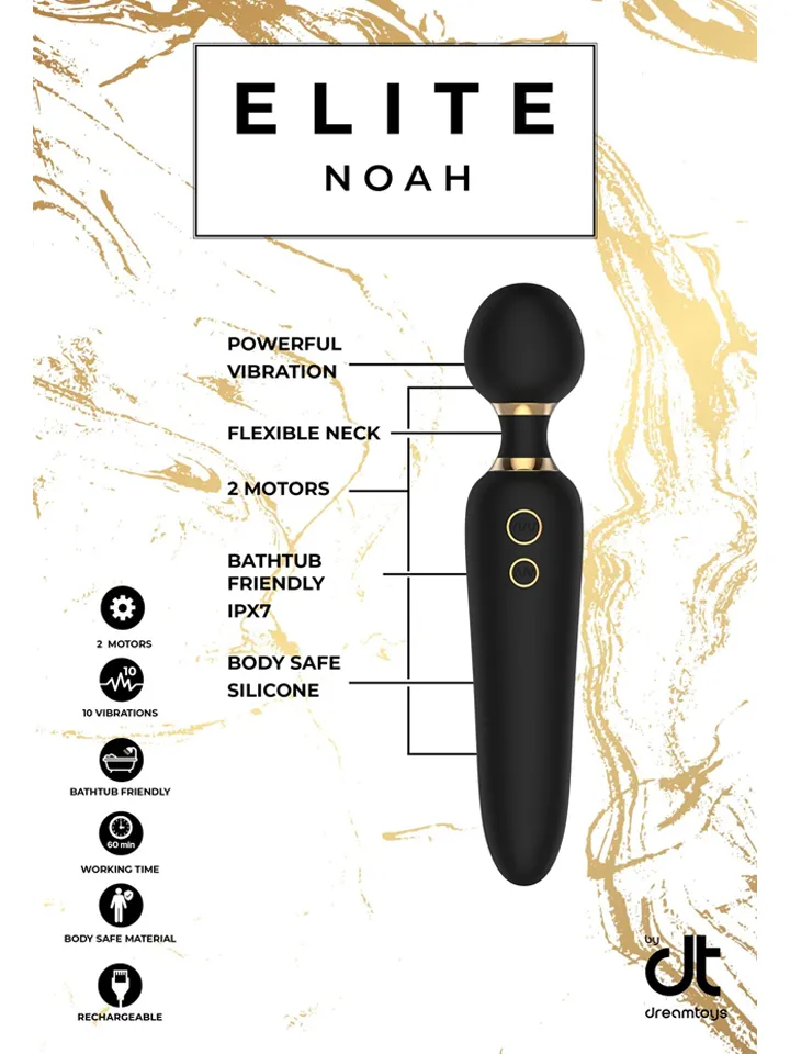 Dream Toys Noah Dual Wand Vibrator - Magic wand / Massage wand 2 [full]