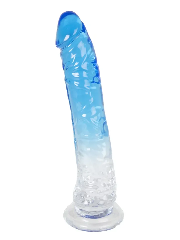 Dual Color Dildo Blue & Clear 20 cm - Dildo 1 [full]