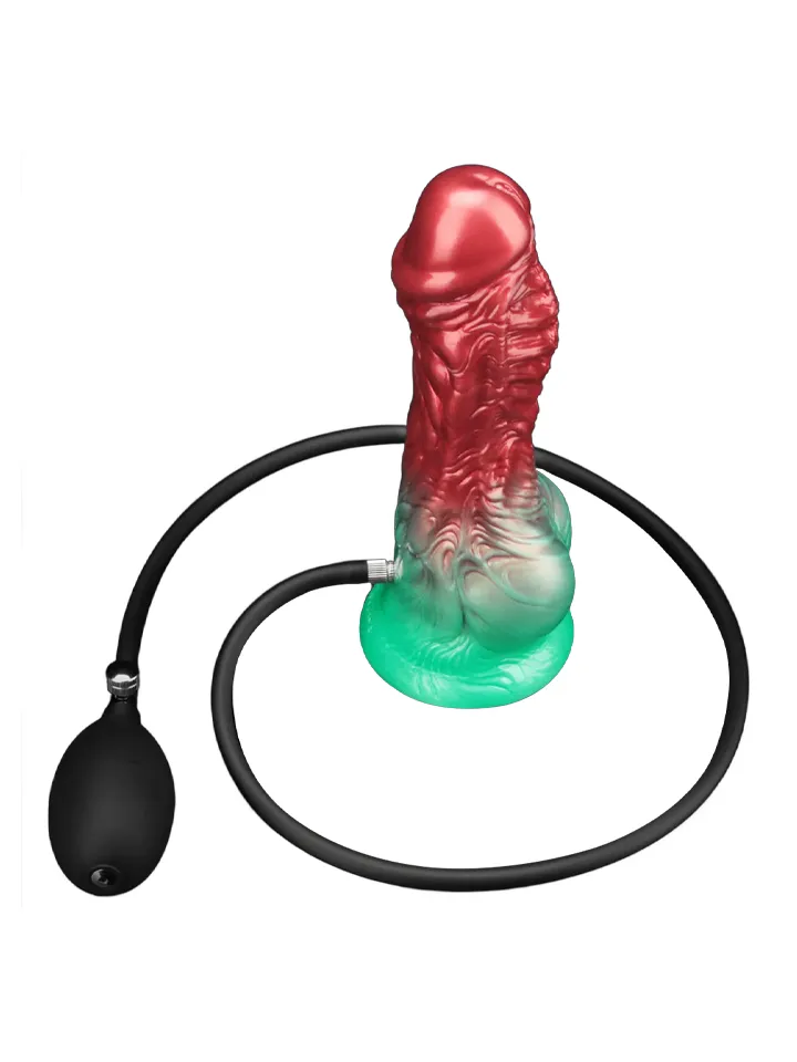 Dual Density Inflatable Dildo Red/Green 21 cm - Inflatable dildo 5 [full]