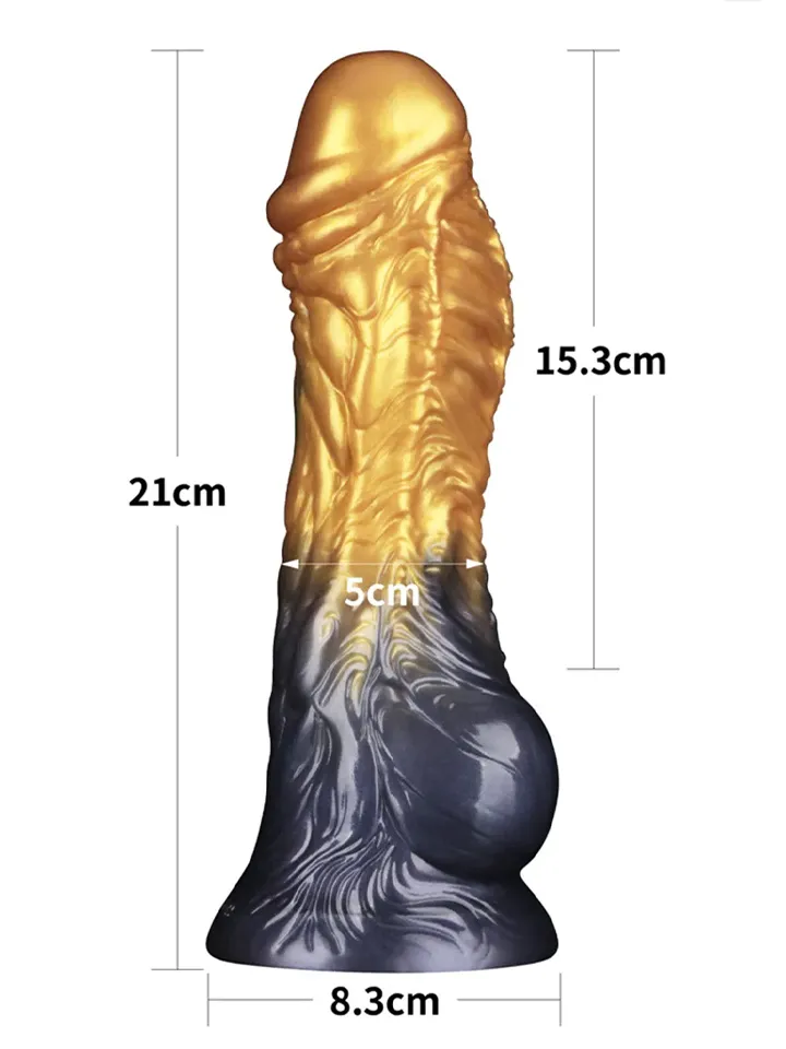 Dual Density Inflatable Dildo Yellow/Blue 21 cm - Inflatable dildo 4 [full]