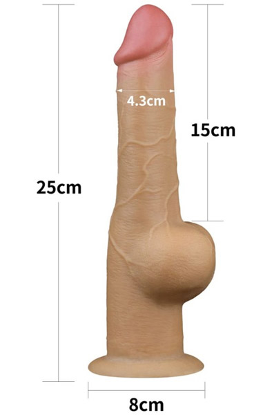 Dual-Layered Silicone Handle Cock 25 cm - Dildo 2