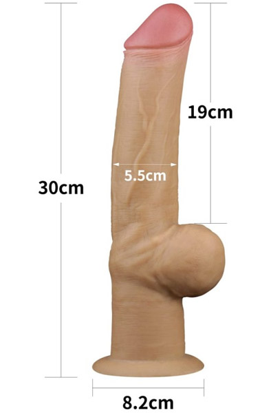 Dual-Layered Silicone Handle Cock 30 cm - Dildo 3