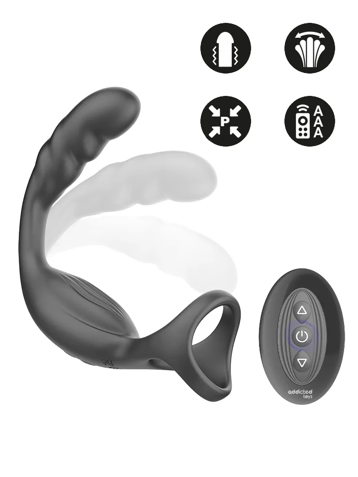 Dual Prostatic Cock Ring Remote Control - Prostate vibrator with penis ring 1 [full]