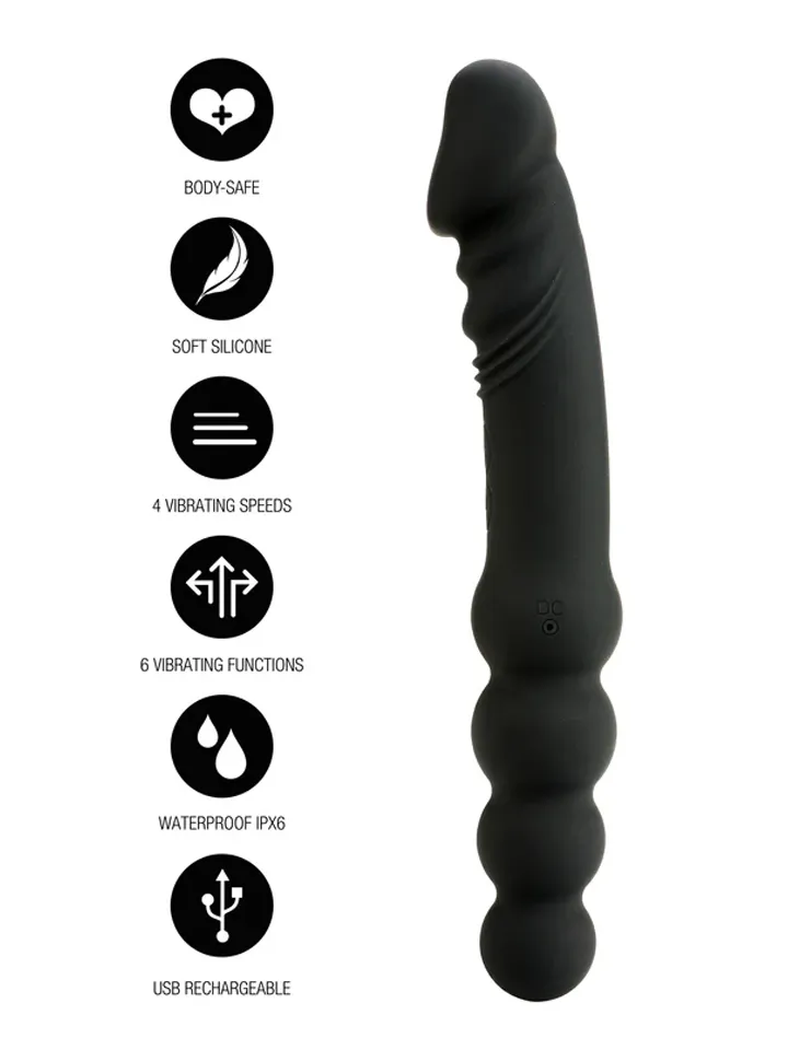 Dual Sided Anal Vibrator 23 cm - Vibrating anal dildo 1 [full]
