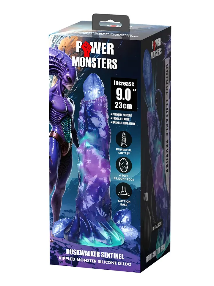 DuskWalker Sentinel Rippled Monster Silicone Dildo 23 cm - Dragon dildo 4 [full]