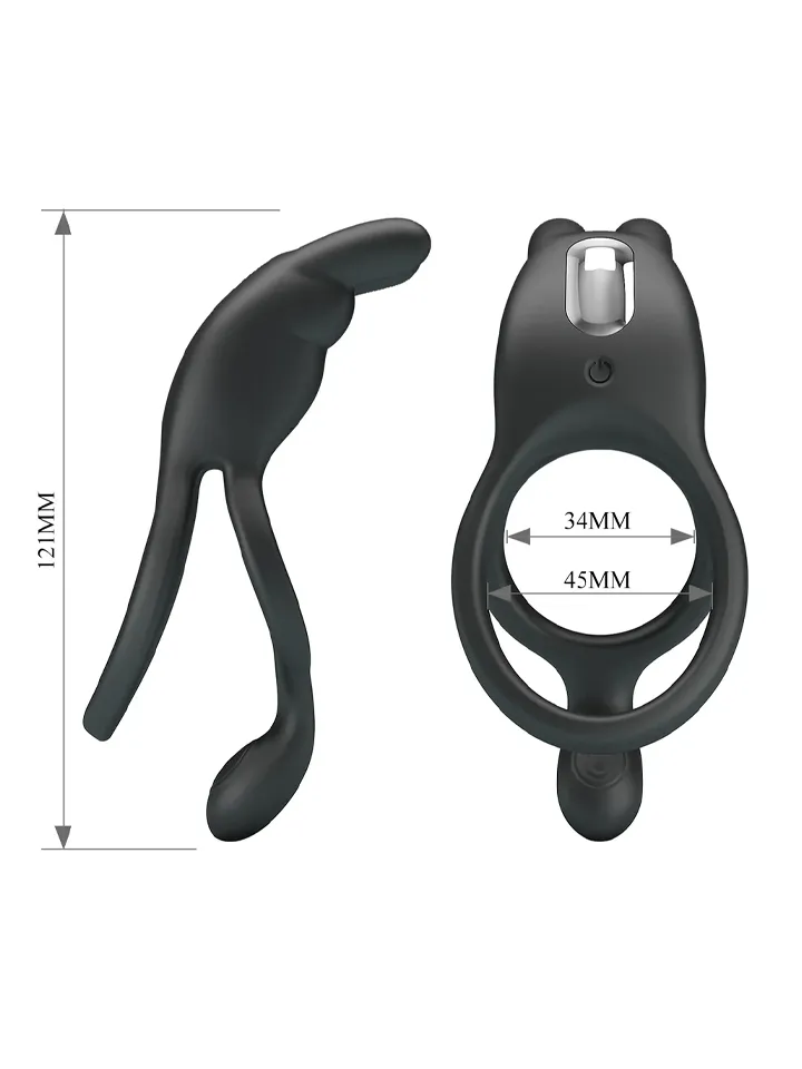 Dwayne Double Vibrating Rabbit Cock Ring - Rabbit cock ring 3 [full]