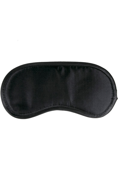 Easytoys Black Satin Eye Mask - Blindfold 1