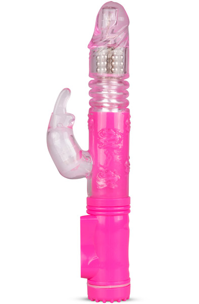 Easytoys Thrusting Rabbit Vibrator Pink - 2