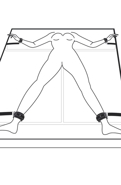 Easytoys Under The Bed Restraint Set - Hand- und Fußfesseln 4