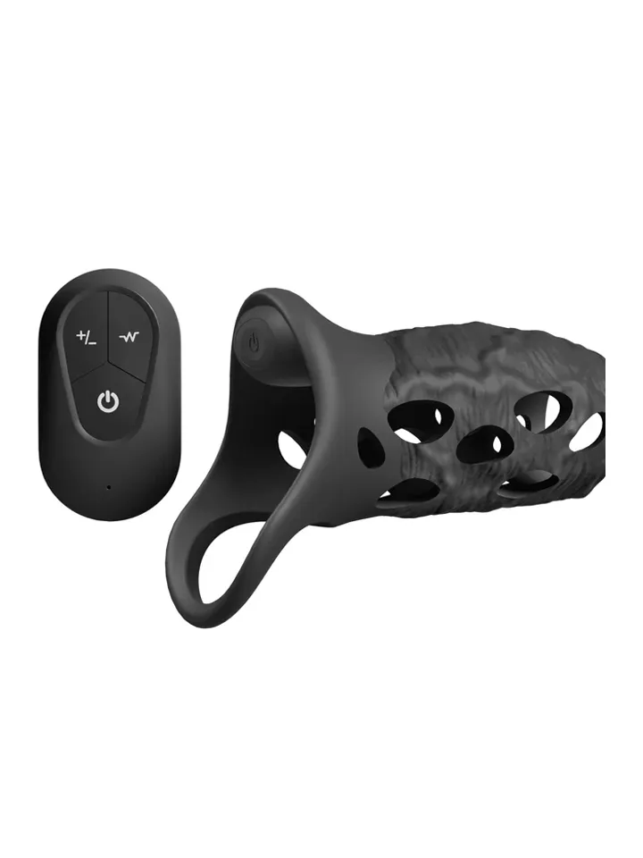 Edge Sleeve With Remote - Vibrating penis extender 1 [full]