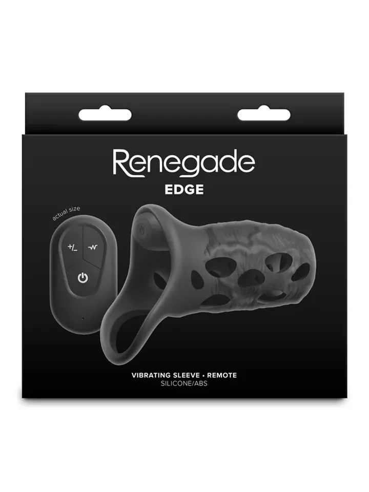 Edge Sleeve With Remote - Vibrating penis extender 3 [full]